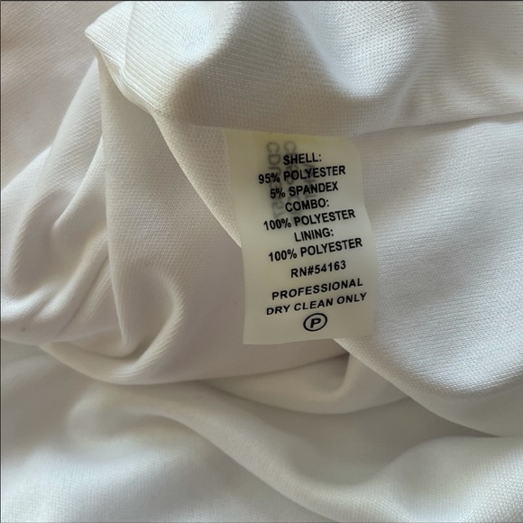 Calvin Klein White Dress with Sheer cutout - Picture 10 of 11